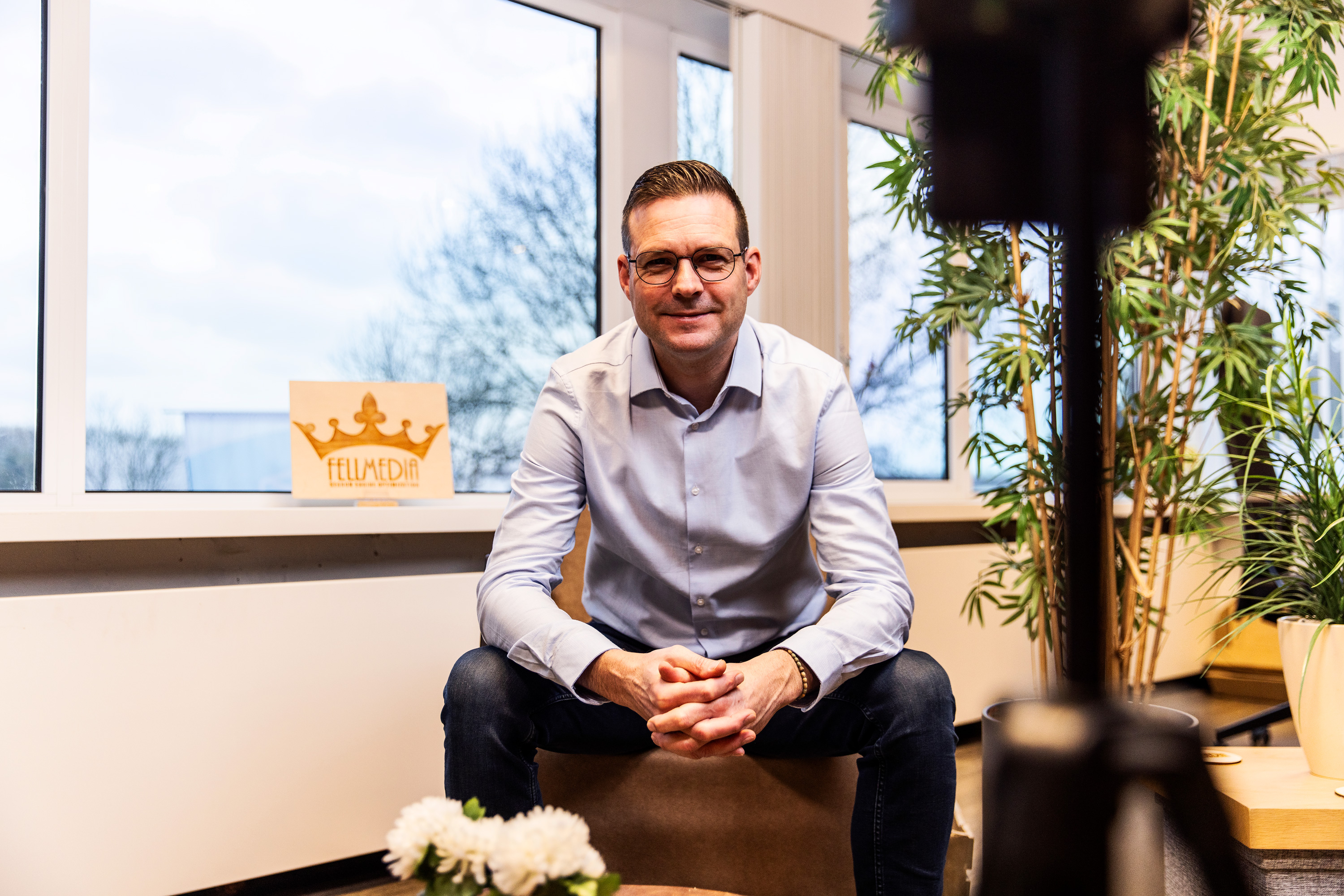 Martin Vellinga op kantoor